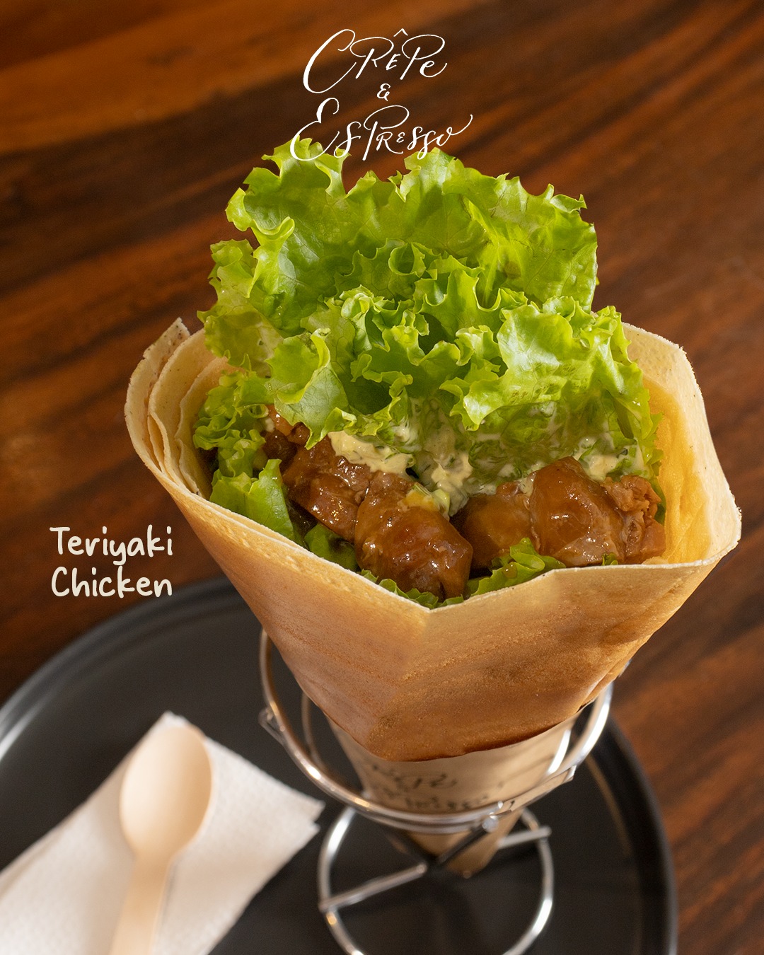 Teriyaki Chicken crepe at Crepe Espresso